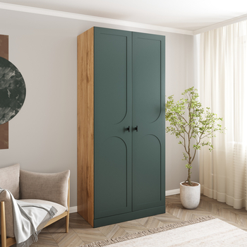 Шкаф Монблан 2х дверный, Фреско, распашной (штанга)