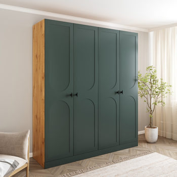 Шкаф Монблан 4х дверный, Фреско, распашной