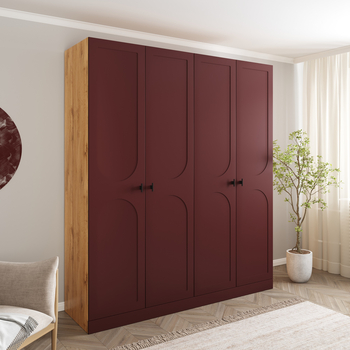 Шкаф Монблан 4х дверный, Портофино, распашной