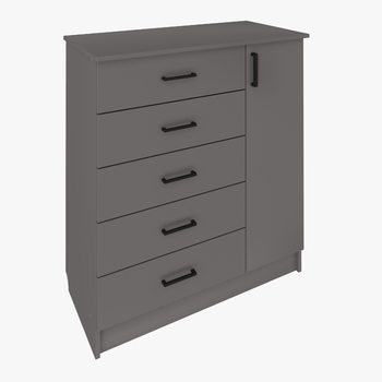 Комод КМ-02 Серый шифер, ЛДСП