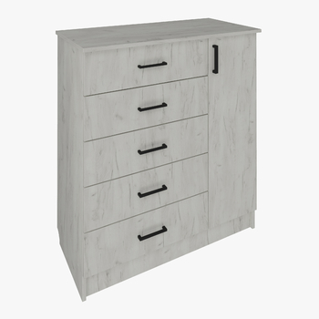 Комод КМ-02 Дуб белый Craft, ЛДСП