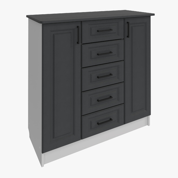 Комод КМ-05 Графит браш, МДФ