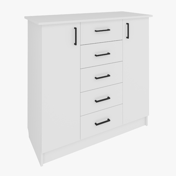 Комод КМ-05 Белый, ЛДСП