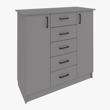 Комод КМ-05 Серый шифер, ЛДСП