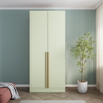 Шкаф Анабель 2х дверный, Фисташка, распашной (штанга)