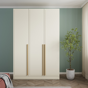 Шкаф Монблан 3х дверный, Фон Беж, распашной