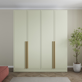 Шкаф Монблан 4х дверный, Фисташка, распашной