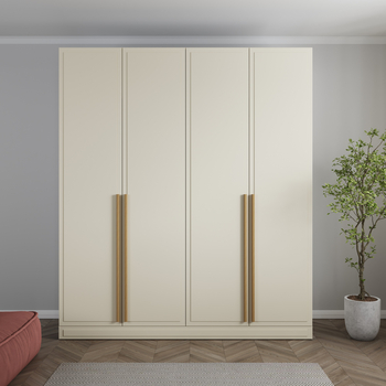 Шкаф Монблан 4х дверный, Фон Беж, распашной